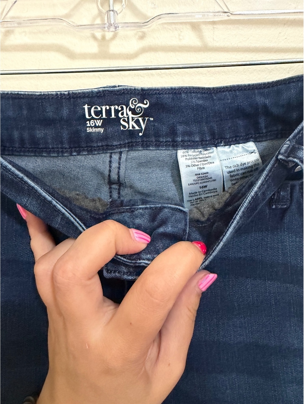 Terra & Sky Women’s Jeans 16W - Picture 2 of 3